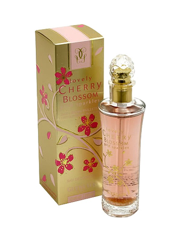 Lovely Cherry Blossom Gold Sparkles