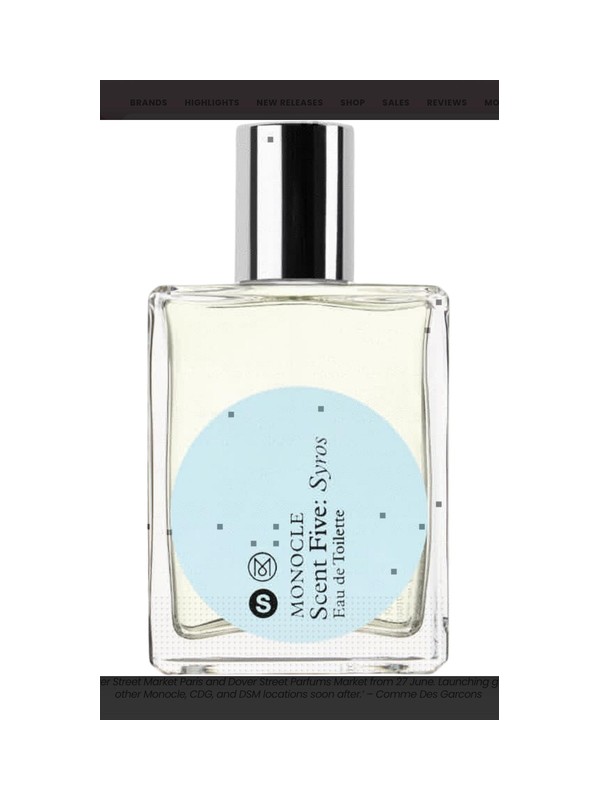 Monocle Scent Five: Syros